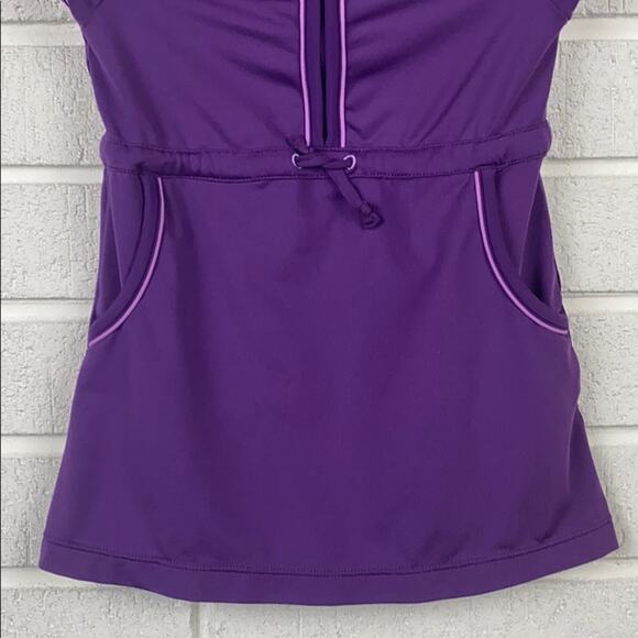 REI Infant Girls Purple Hooded Dress Size 12 Months - Picture 3 of 8